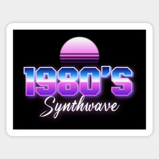 1980s synthwave Sticker